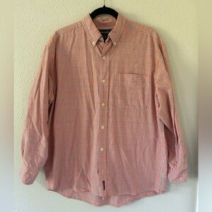 Abercrombie & Fitch Men's Orange and Blue Plaid Shirt NWOT Size XL